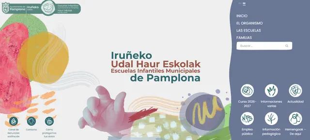 Pamplona reúne en una nueva web la información de sus escuelas infantiles