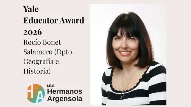 Una profesora del IES Hermanos Argensola recibe un premio educativo de Yale