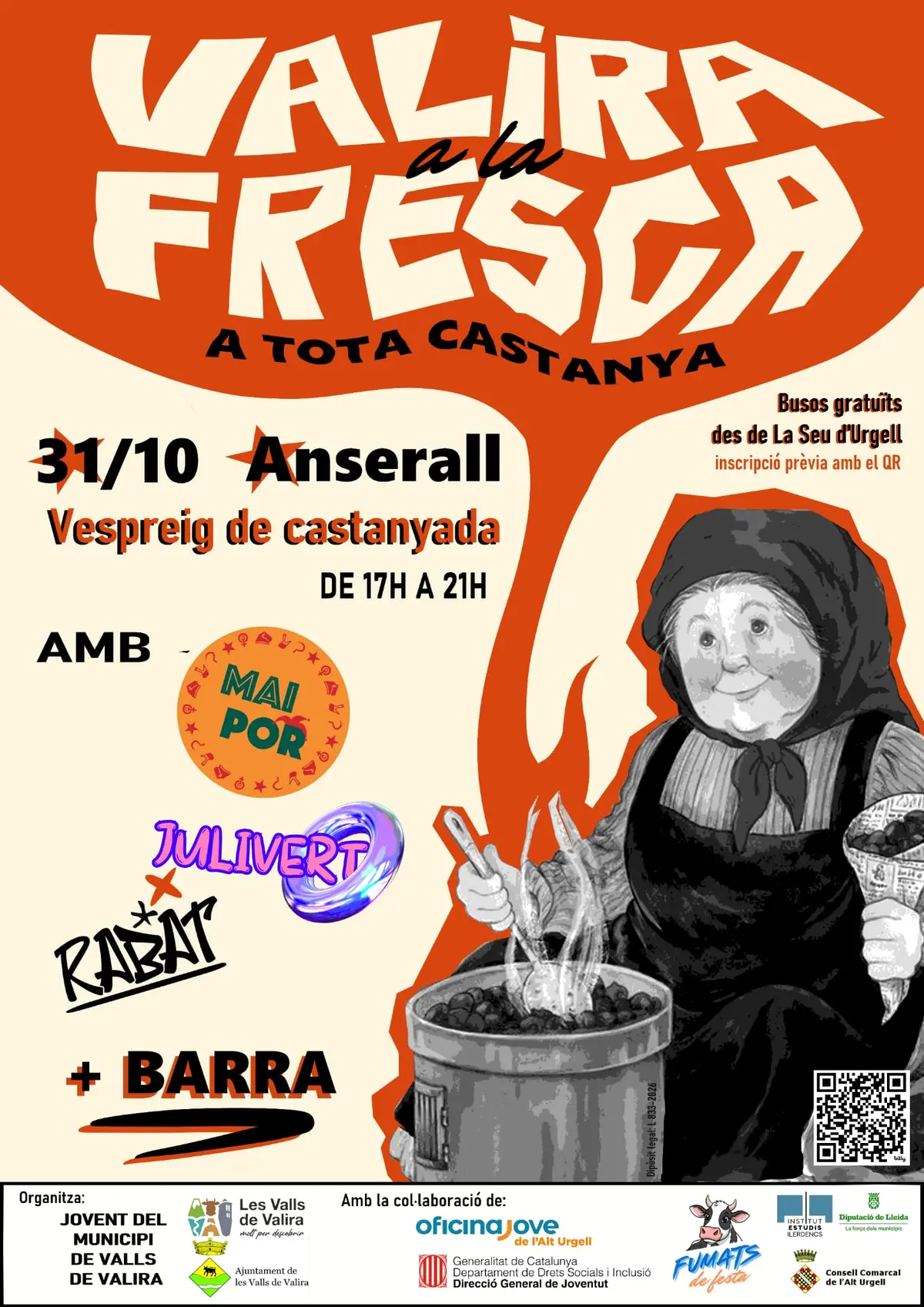 Anserall acogerá una Castanyada Jove el 31 de octubre