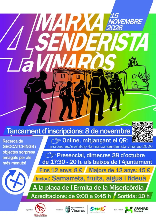 Vinaròs prepara una marcha senderista de ocho kilómetros para noviembre