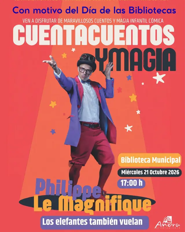Añora programa una tarde de cuentos y magia para el 20 de octubre