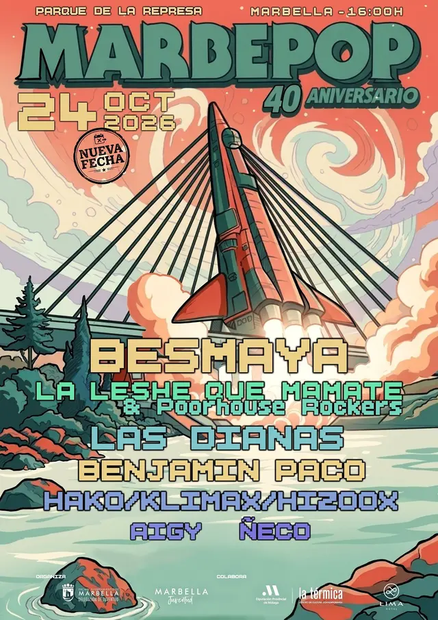 Marbepop festejará cuatro décadas de música el 24 de octubre en el parque de la Represa