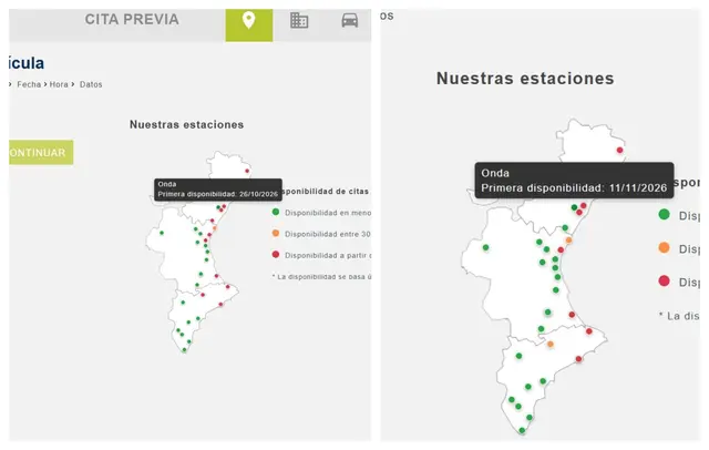 La ITV de Onda sitúa su primera cita libre en el 11 de noviembre
