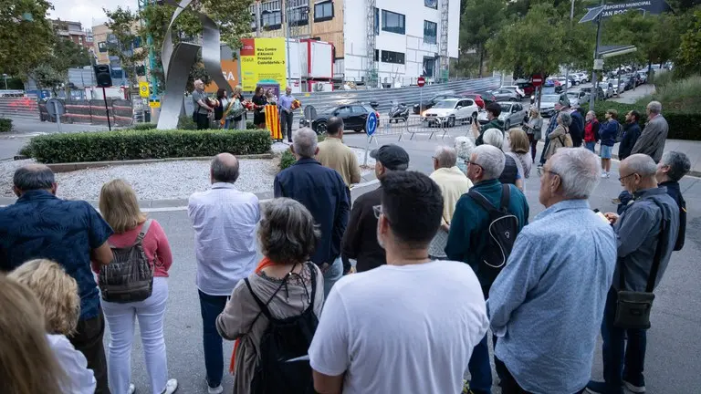 Castelldefels recuerda a Lluís Companys con una ofrenda floral