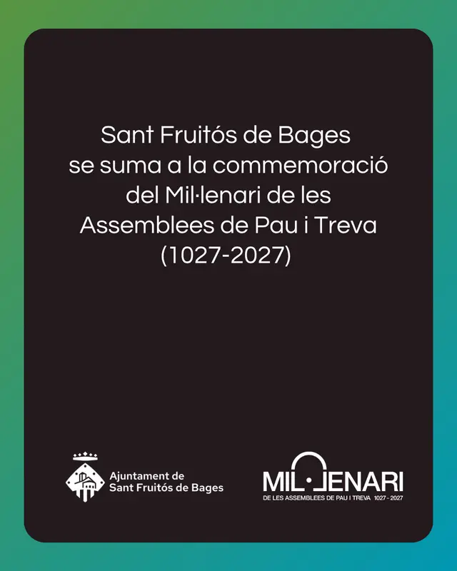 Sant Fruitós se incorpora al aniversario de las Asambleas de Paz y Tregua
