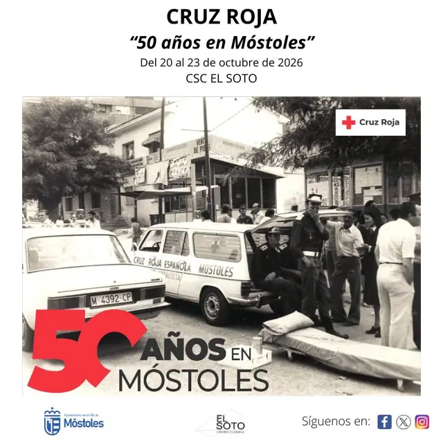 El Soto acogerá una muestra por el medio siglo de Cruz Roja en Móstoles