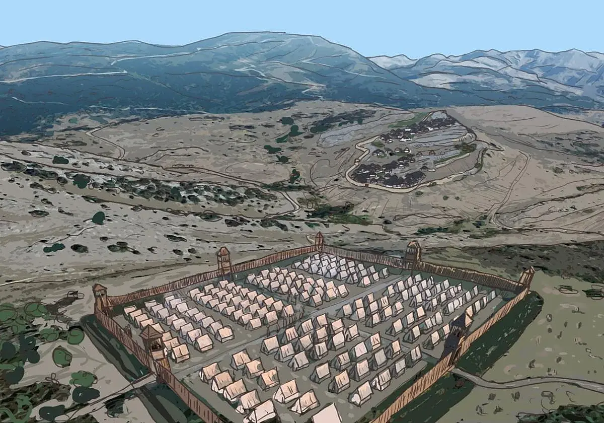 Identifican en La Ercina un recinto militar romano de 1,7 hectáreas