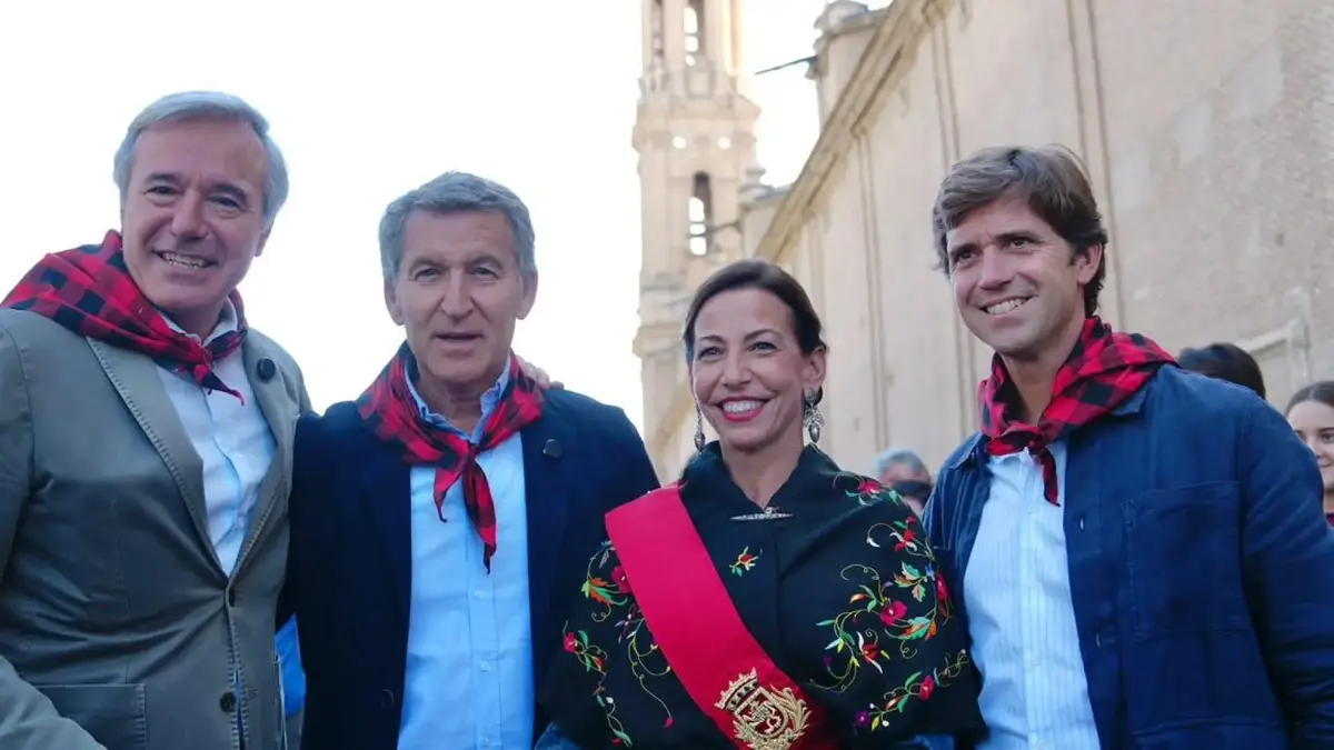 Feijóo elige un restaurante de El Tubo durante las Fiestas del Pilar
