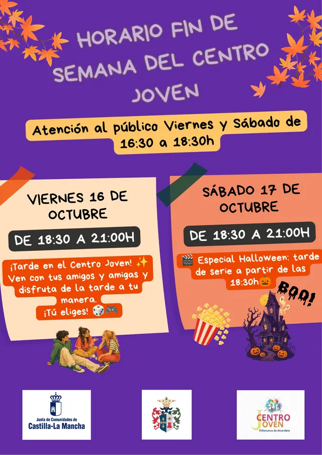 El Centro Joven abrirá viernes y sábado con propuestas para el fin de semana
