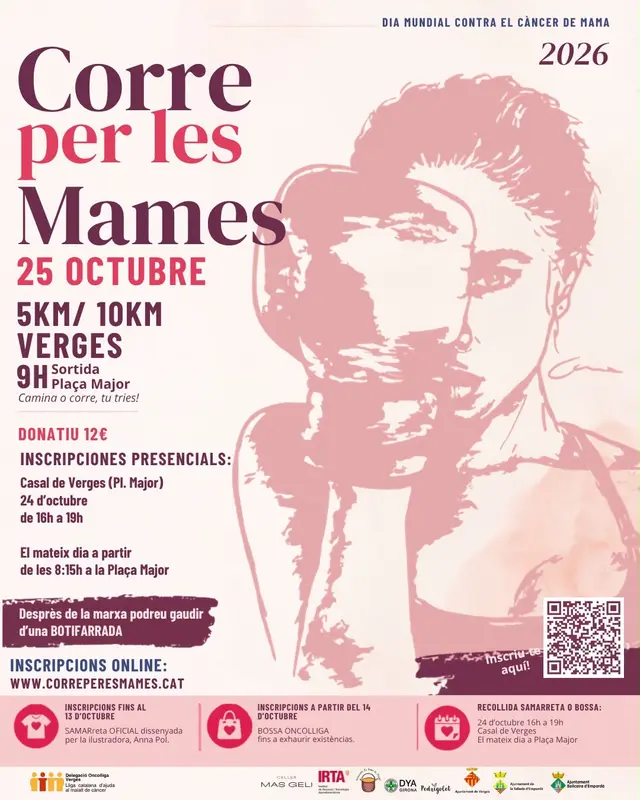 Verges volverá a correr por la lucha contra el cáncer de mama