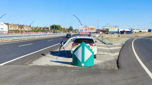 Utebo registra pocas infracciones de velocidad en los controles de tráfico