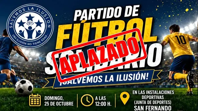 El partido benéfico de Salvemos la Ilusión ya tiene fecha y campo en San Fernando