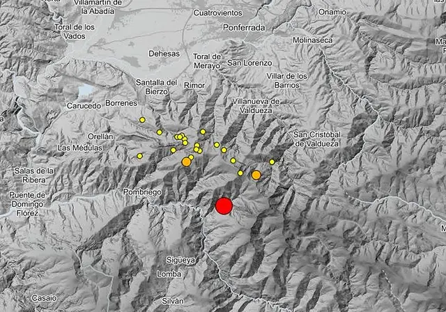 Benuza registra 21 réplicas tras el terremoto y el 112 recibe 35 llamadas