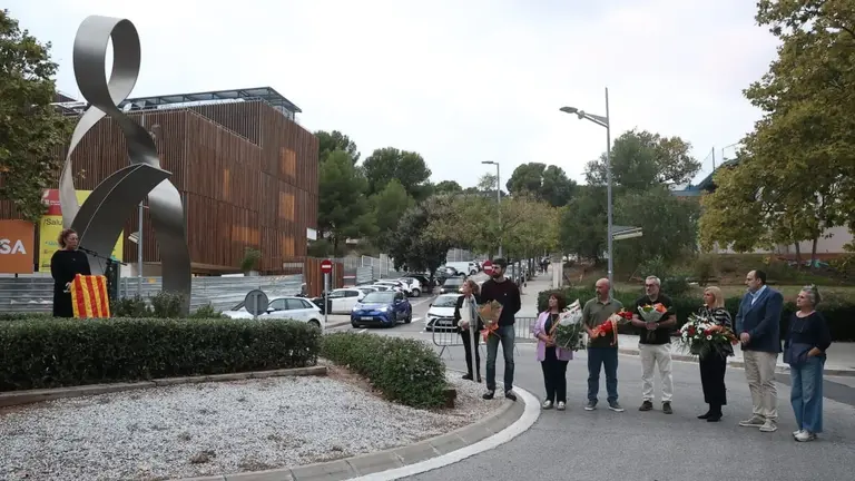 Castelldefels honra a Lluís Companys con una ofrenda floral