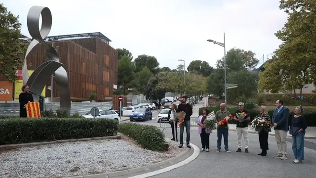 Castelldefels honra a Lluís Companys con una ofrenda floral
