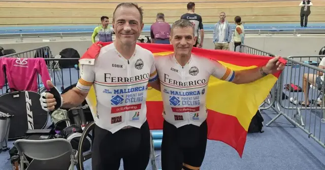 Brunot y Noguera llevan el ciclismo mallorquín al Mundial máster de pista