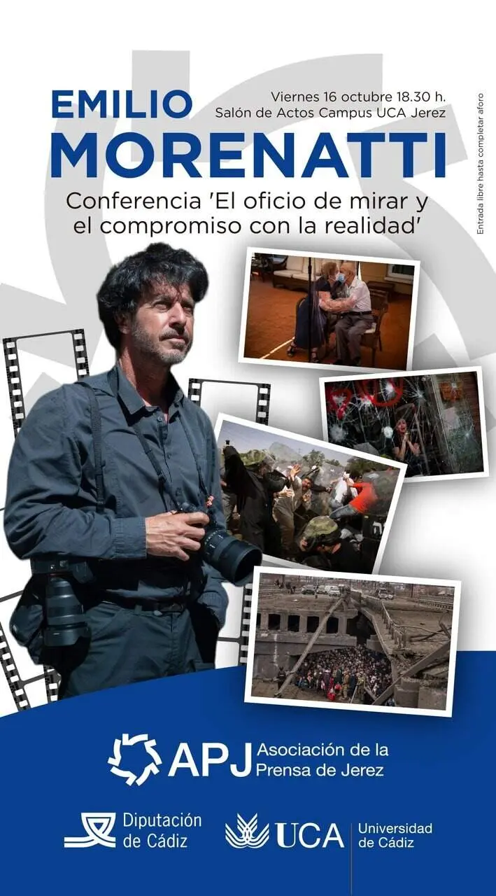 Emilio Morenatti comparte en Jerez su mirada sobre el fotoperiodismo