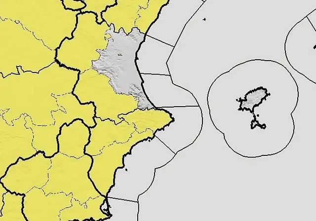 Aviso amarillo por lluvias intensas y tormentas este sábado en Alicante