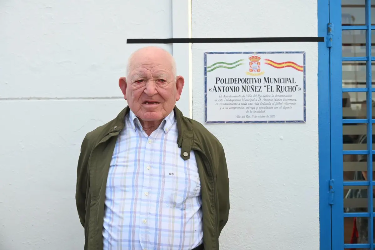 Villa del Río dedica su polideportivo municipal a Antonio Núñez «El Rucho»