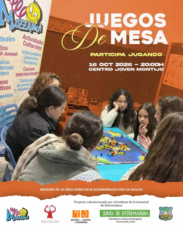 Montijo acogerá una tarde de juegos de mesa abierta a la participación
