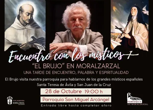 Rafael Álvarez ‘El Brujo’ protagonizará un encuentro sobre dos figuras místicas en Moralzarzal
