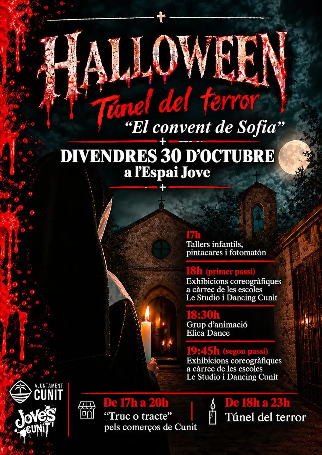Talleres y pintacaras para celebrar Halloween en el Espai Jove de Cunit