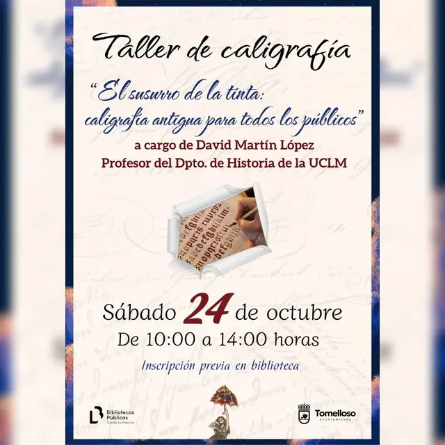 La Biblioteca Municipal enseñará técnicas de caligrafía de siglos pasados