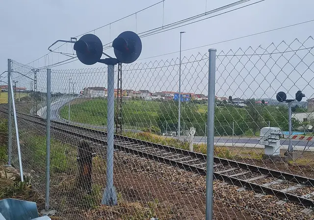 Adif invertirá cerca de un millón en los cerramientos ferroviarios de Avilés