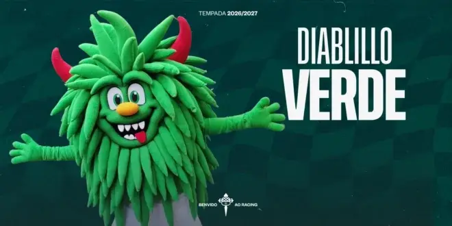 El Diablillo Verde vuelve a ser la mascota del Racing de Ferrol
