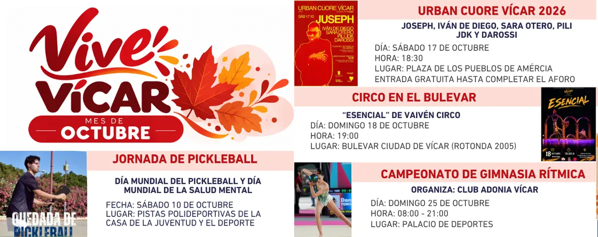 Vícar prolongará su programación cultural de otoño hasta final de año