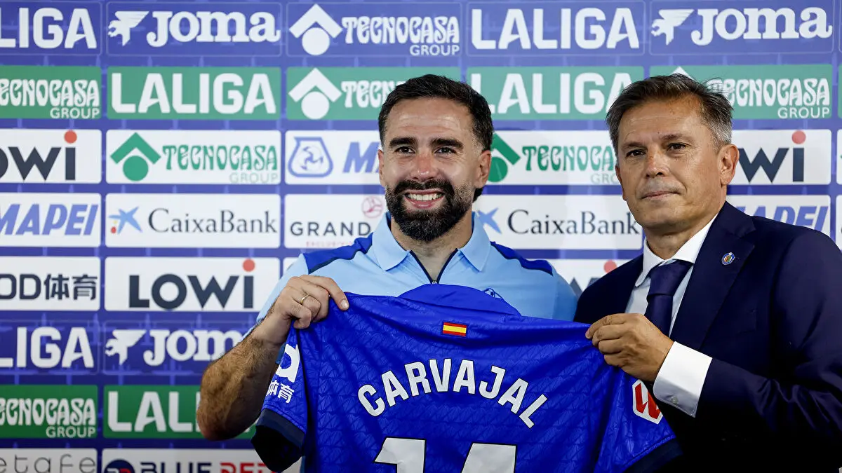 Carvajal reivindica su compromiso durante su presentación con el Getafe