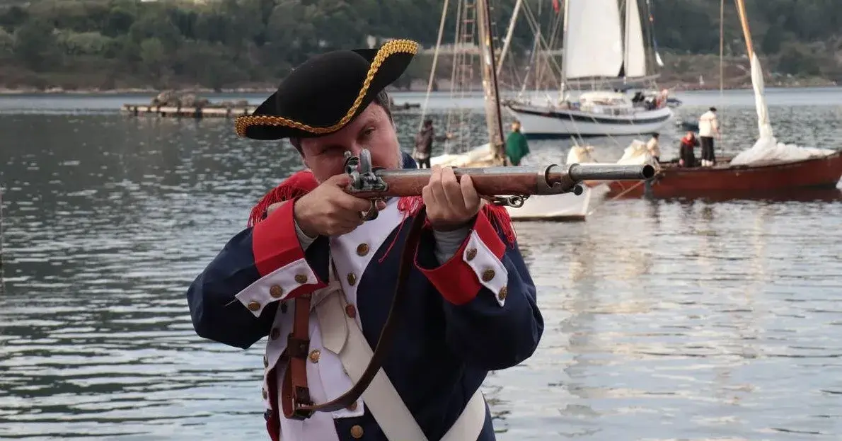 La ría de Vigo recupera el ambiente del siglo XVIII en recuerdo de Rande