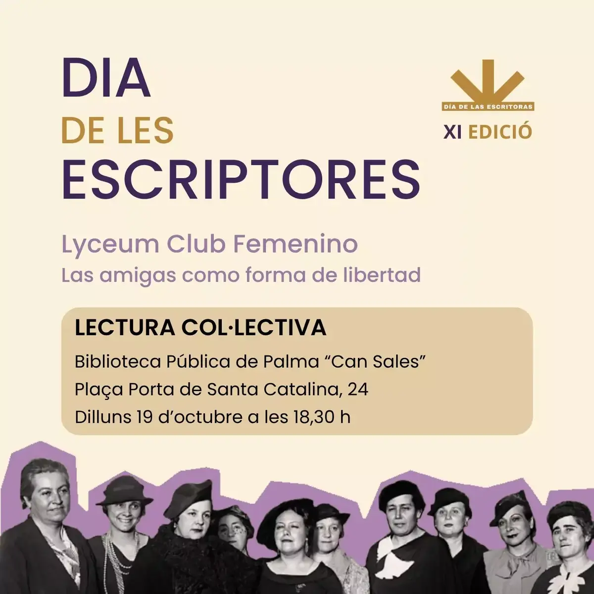 Can Sales reunirá a lectores en una jornada dedicada a las escritoras