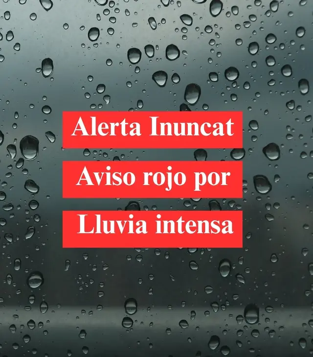 El aviso rojo por lluvias incluye al Barcelonès entre las siete comarcas afectadas