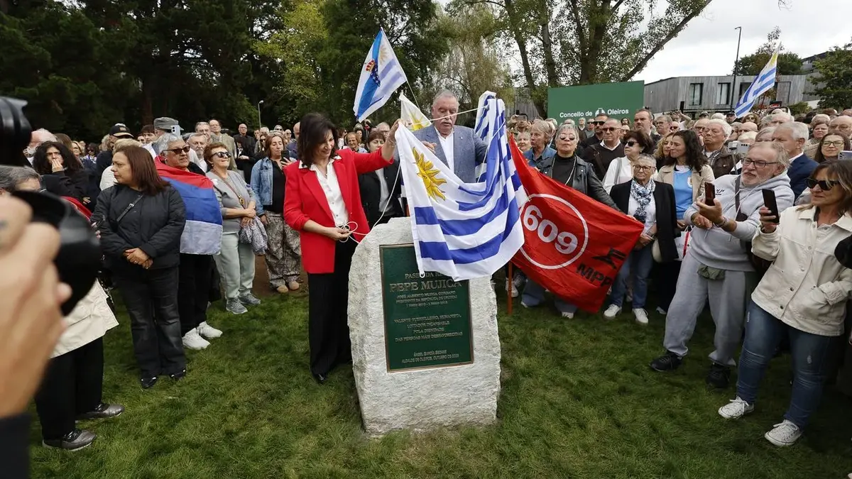 Oleiros inaugura en O Paraíso un paseo dedicado a Pepe Mujica