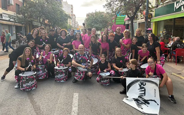 Alcañiz reúne a cerca de 300 participantes en un encuentro de batucadas