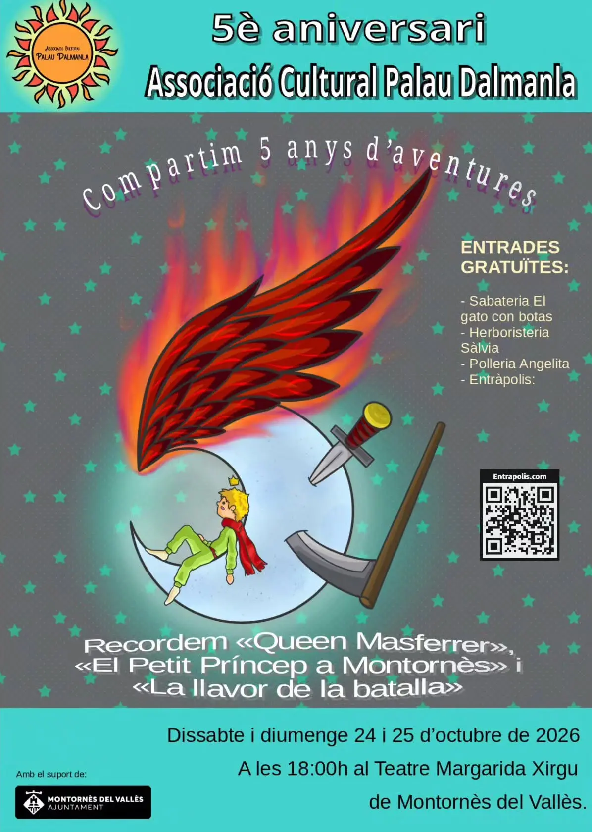 Palau Dalmanla celebrará cinco años de trayectoria con un acto en el teatro